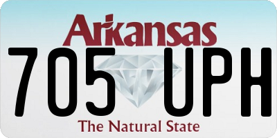 AR license plate 705UPH