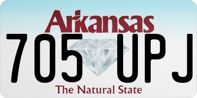 AR license plate 705UPJ
