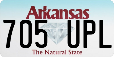 AR license plate 705UPL