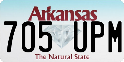AR license plate 705UPM