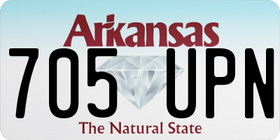 AR license plate 705UPN