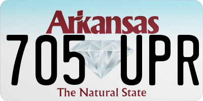AR license plate 705UPR