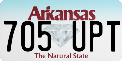 AR license plate 705UPT