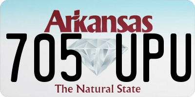 AR license plate 705UPU