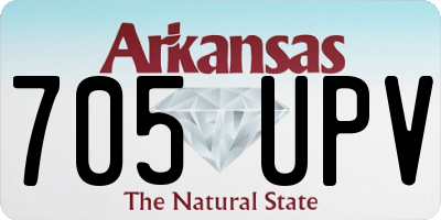AR license plate 705UPV