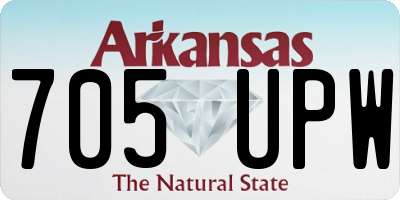 AR license plate 705UPW