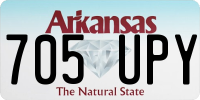 AR license plate 705UPY