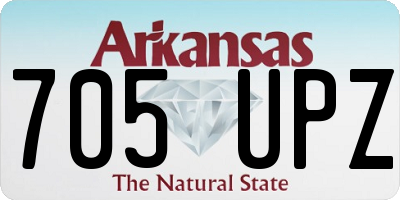 AR license plate 705UPZ