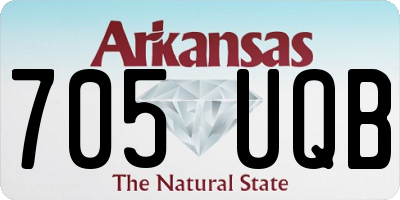 AR license plate 705UQB