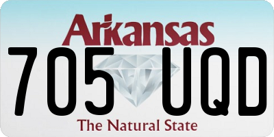 AR license plate 705UQD