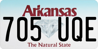 AR license plate 705UQE