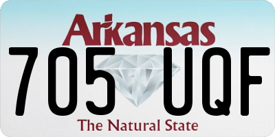 AR license plate 705UQF