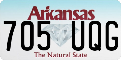 AR license plate 705UQG