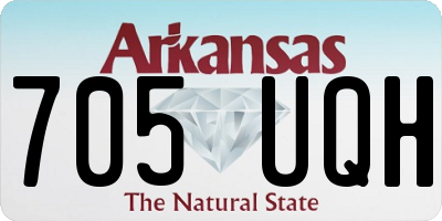 AR license plate 705UQH