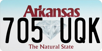 AR license plate 705UQK