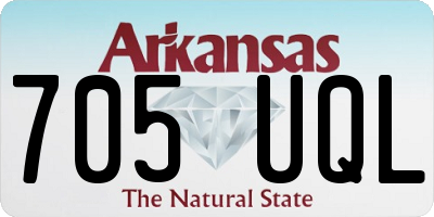 AR license plate 705UQL