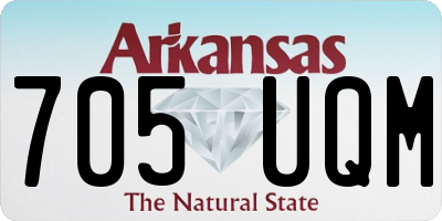 AR license plate 705UQM