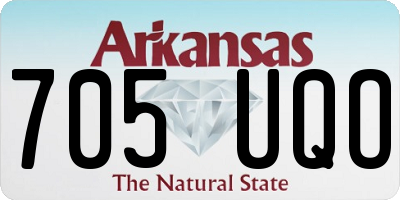 AR license plate 705UQO