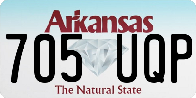 AR license plate 705UQP