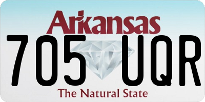 AR license plate 705UQR