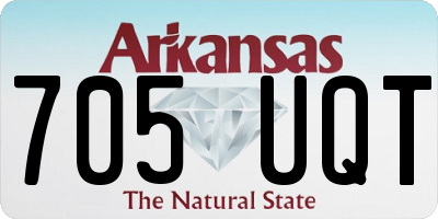 AR license plate 705UQT