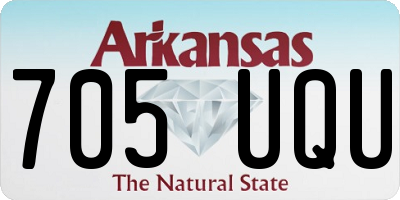AR license plate 705UQU