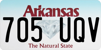 AR license plate 705UQV