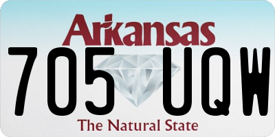 AR license plate 705UQW