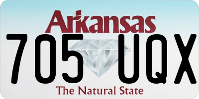 AR license plate 705UQX