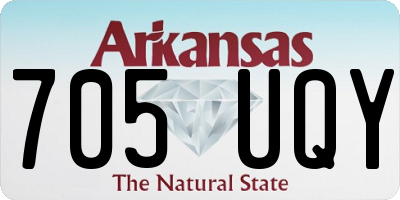AR license plate 705UQY