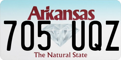 AR license plate 705UQZ