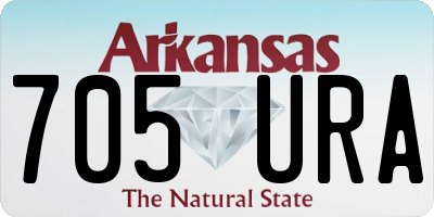 AR license plate 705URA