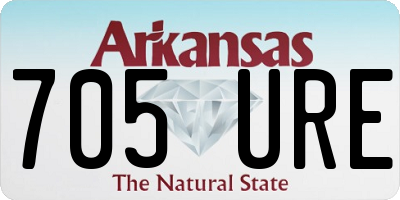 AR license plate 705URE