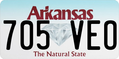 AR license plate 705VEO