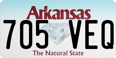 AR license plate 705VEQ
