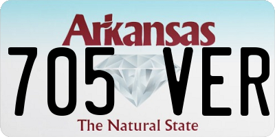 AR license plate 705VER