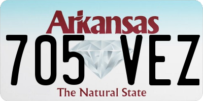 AR license plate 705VEZ