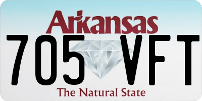 AR license plate 705VFT