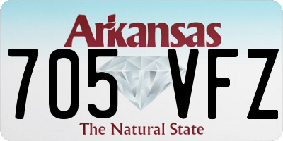 AR license plate 705VFZ