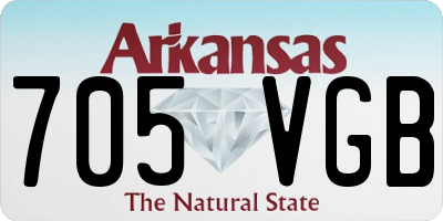 AR license plate 705VGB