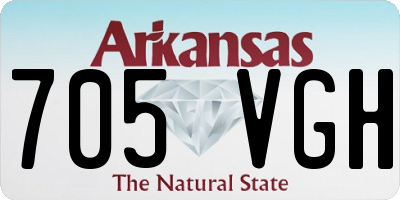 AR license plate 705VGH