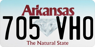 AR license plate 705VHO