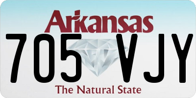 AR license plate 705VJY