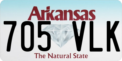 AR license plate 705VLK