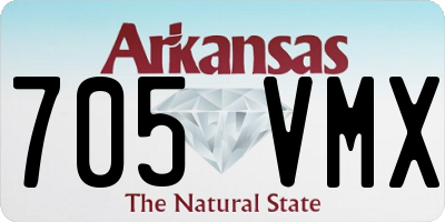AR license plate 705VMX