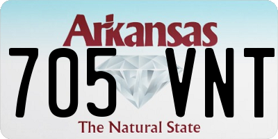 AR license plate 705VNT