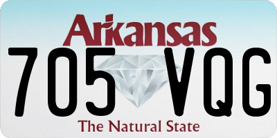 AR license plate 705VQG