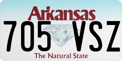 AR license plate 705VSZ