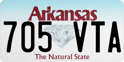AR license plate 705VTA