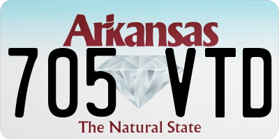 AR license plate 705VTD